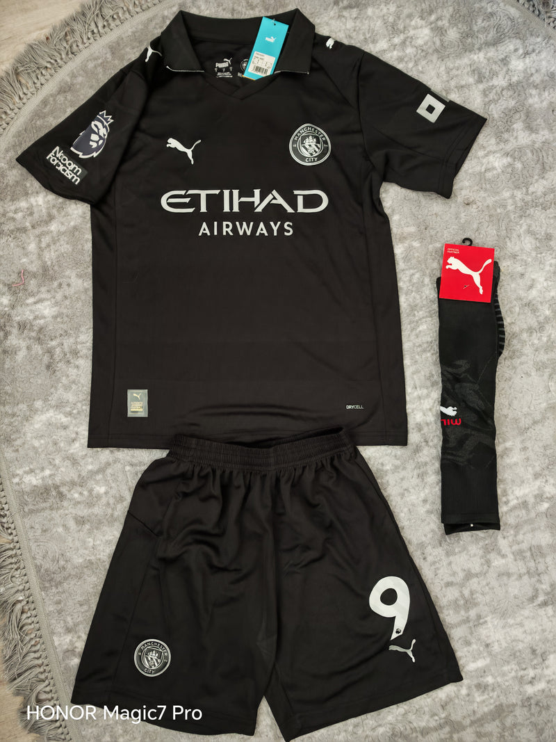 Puma Manchester City Auswärtstrikot Set Haaland 9