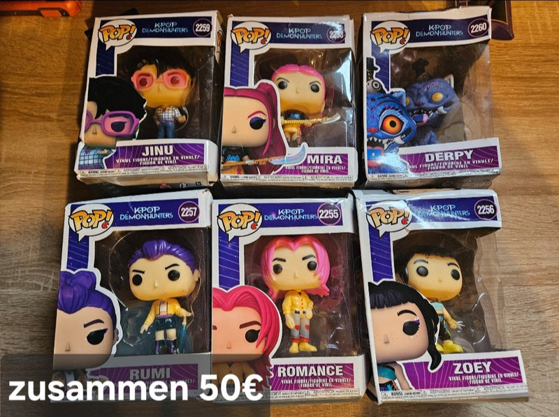 POP Figuren, 6 Stück