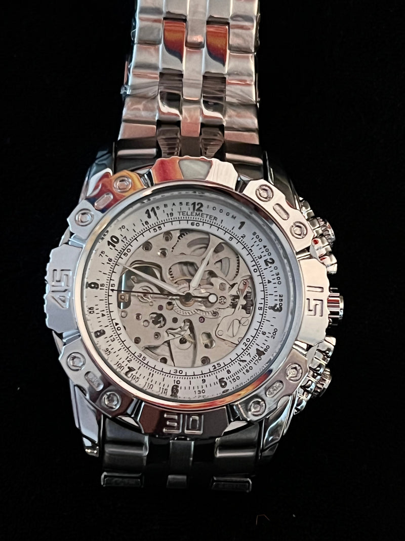 Uhr Automatik Skelett-Stil