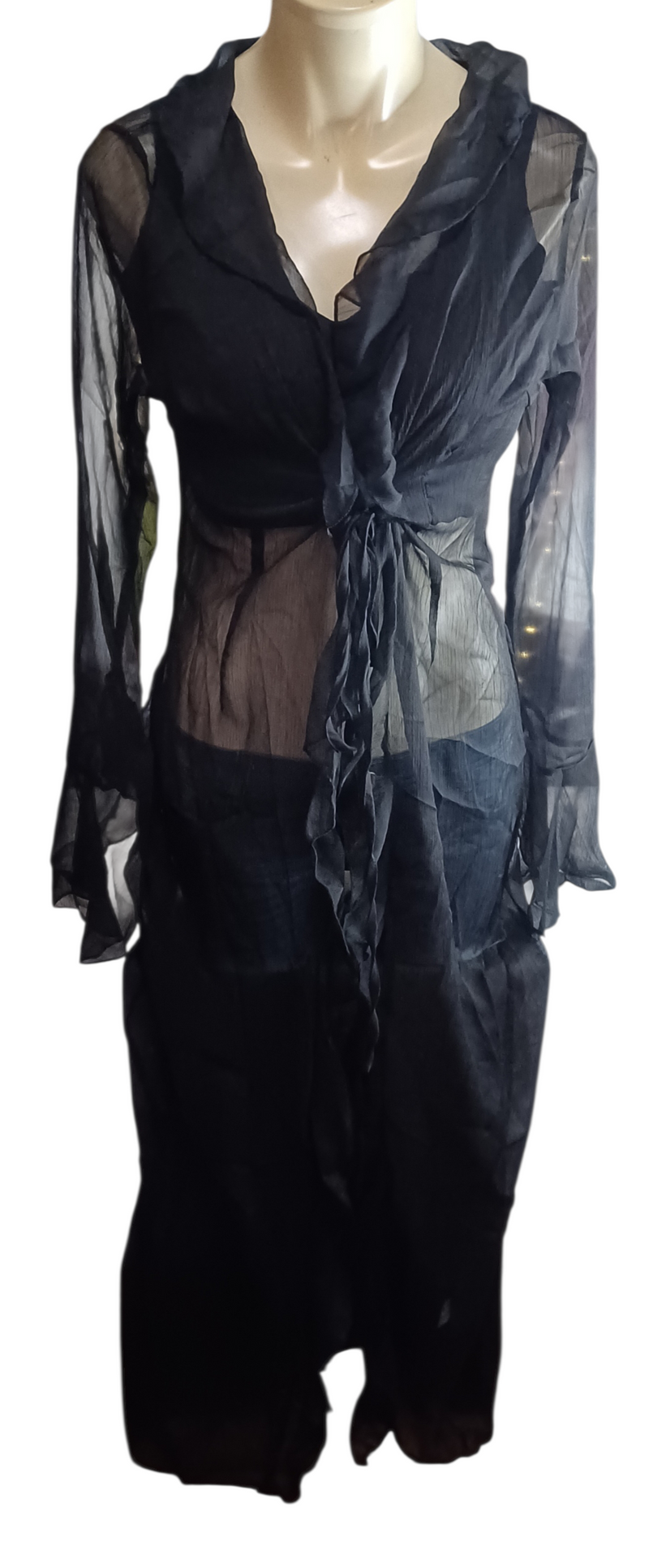 Durchsichtiges Strandkleid Gr.L neu
