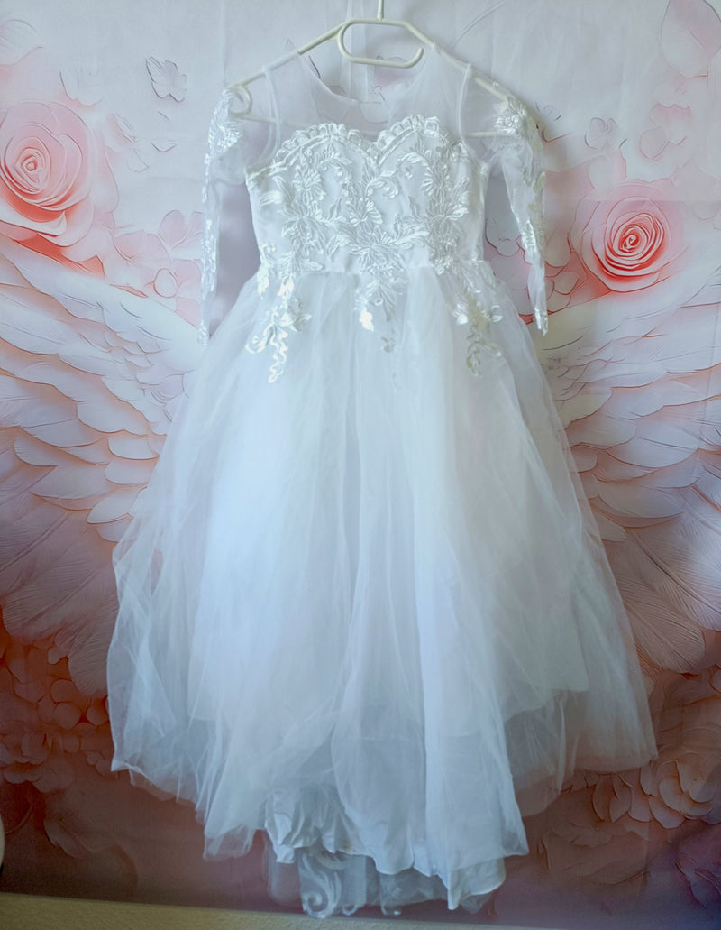 Kommunionkleid/Blumenmädchenkleid in Boho Stil gr 146