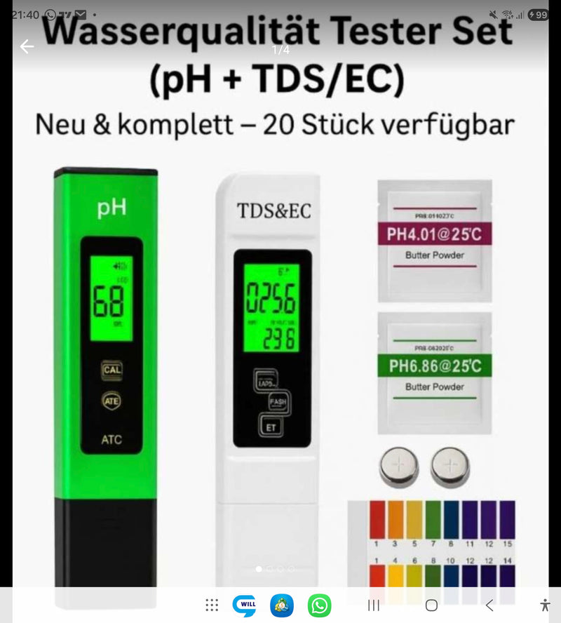 WasserQualität Tester
