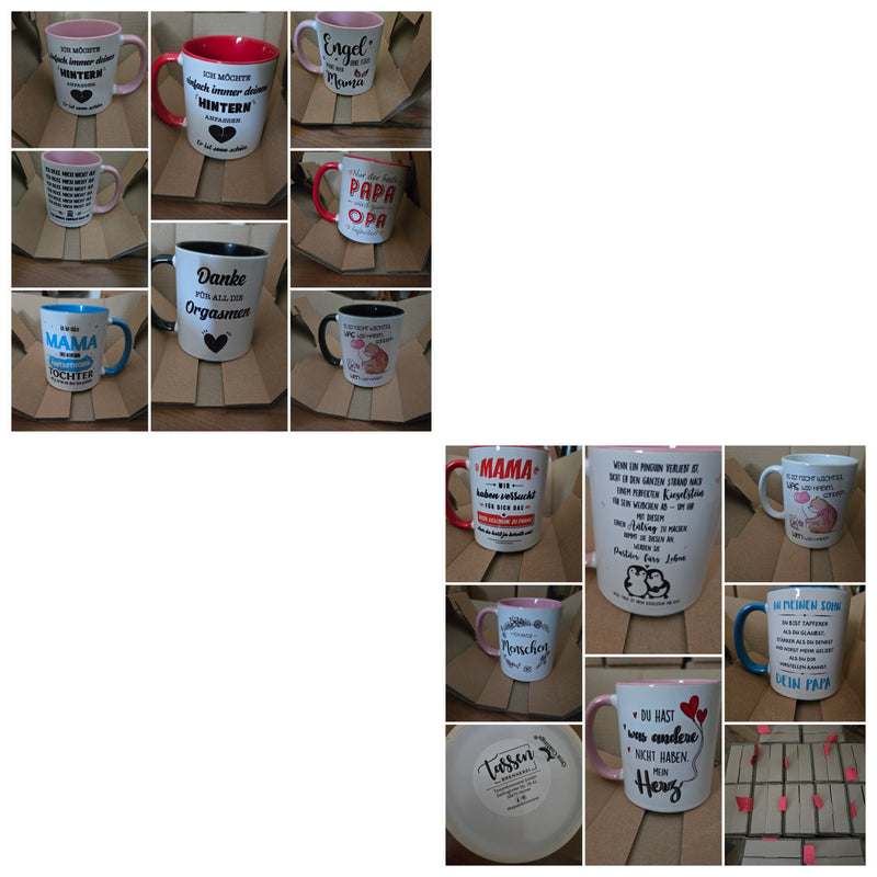 14 neue Tassen komplett Set