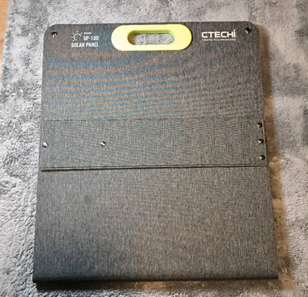 CTECHi 100W Solarpanel – faltbar & mobil