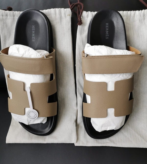 Hermès Chypre Sandalen Herren – EU 46 – ungetragen – Staubbeutel