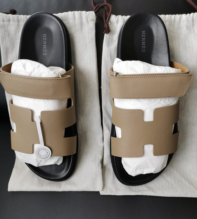 Hermès Chypre Sandalen Herren – EU 46 – ungetragen – Staubbeutel