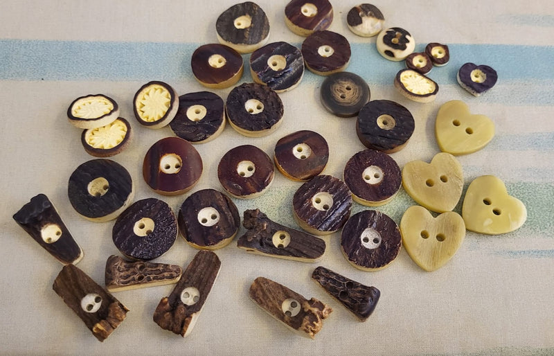 Sammlung Hirschhornknöpfe