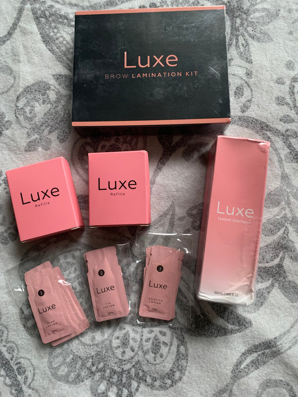 Augenbrauen Lamination Kit, 2x Nachfüller und Wimpernshampoo