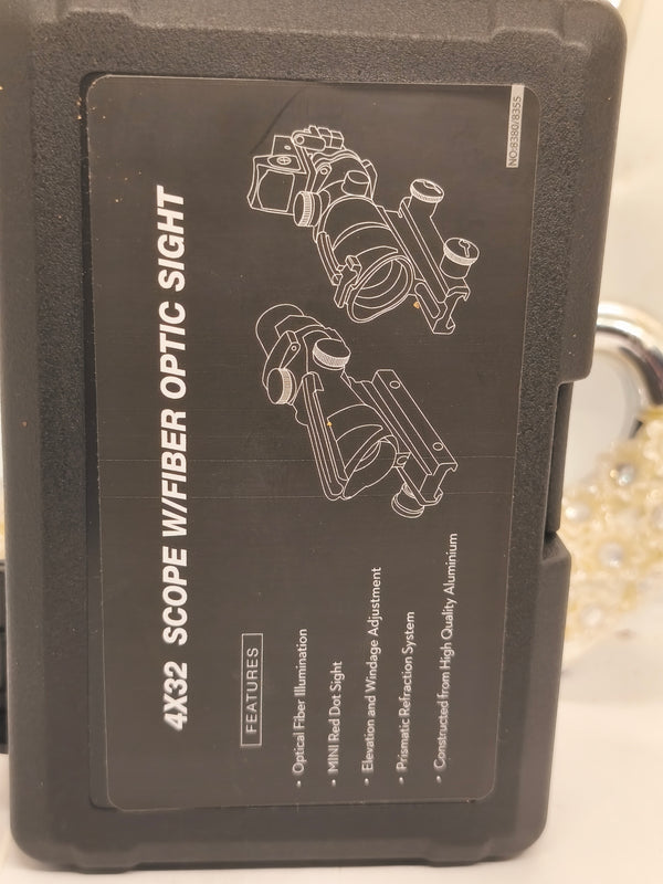 Zielfernrohr 4*32 scope w/Fiber optic sight