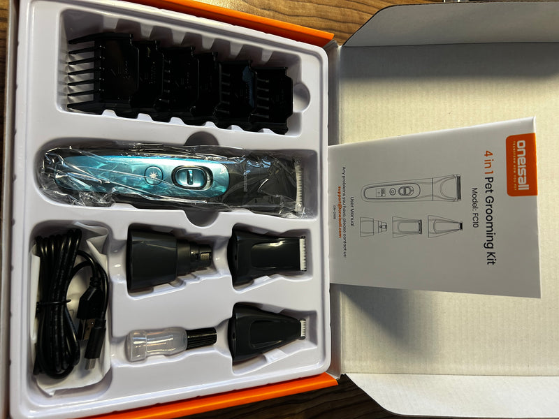 Oneisall 4in1 Hundehaarrasierer 23 Stück