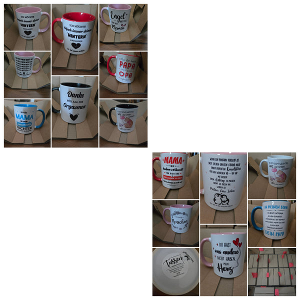 14 neue Tassen komplett Set